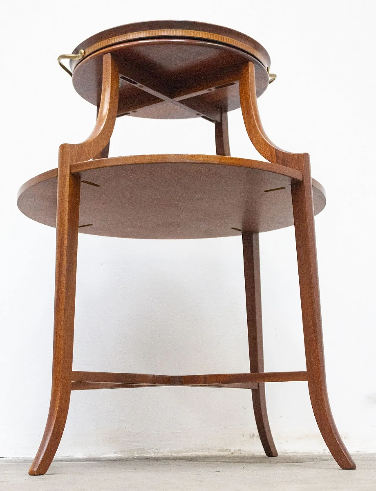 Cake table with removable wooden tray, 20th century 2