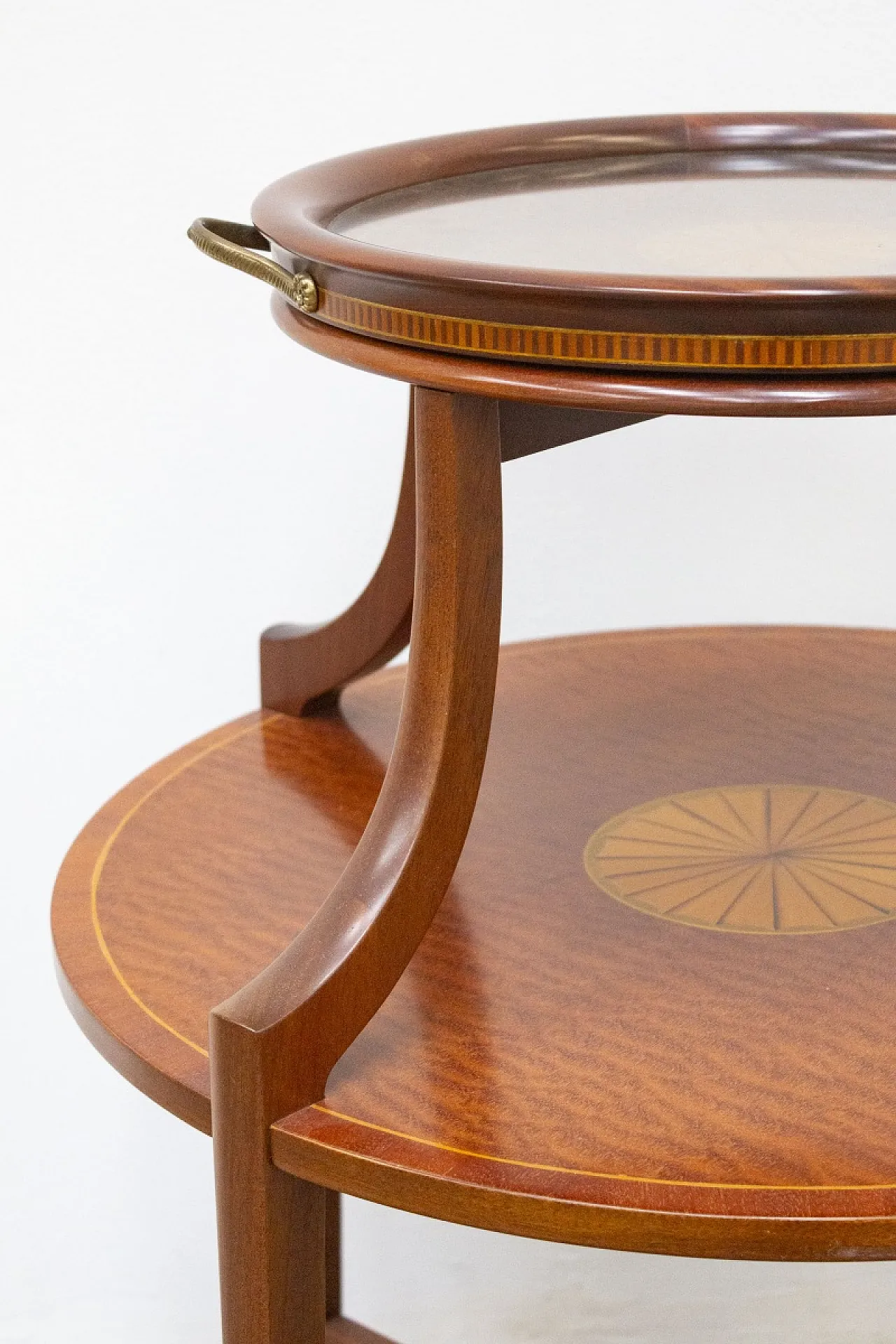 Cake table with removable wooden tray, 20th century 4