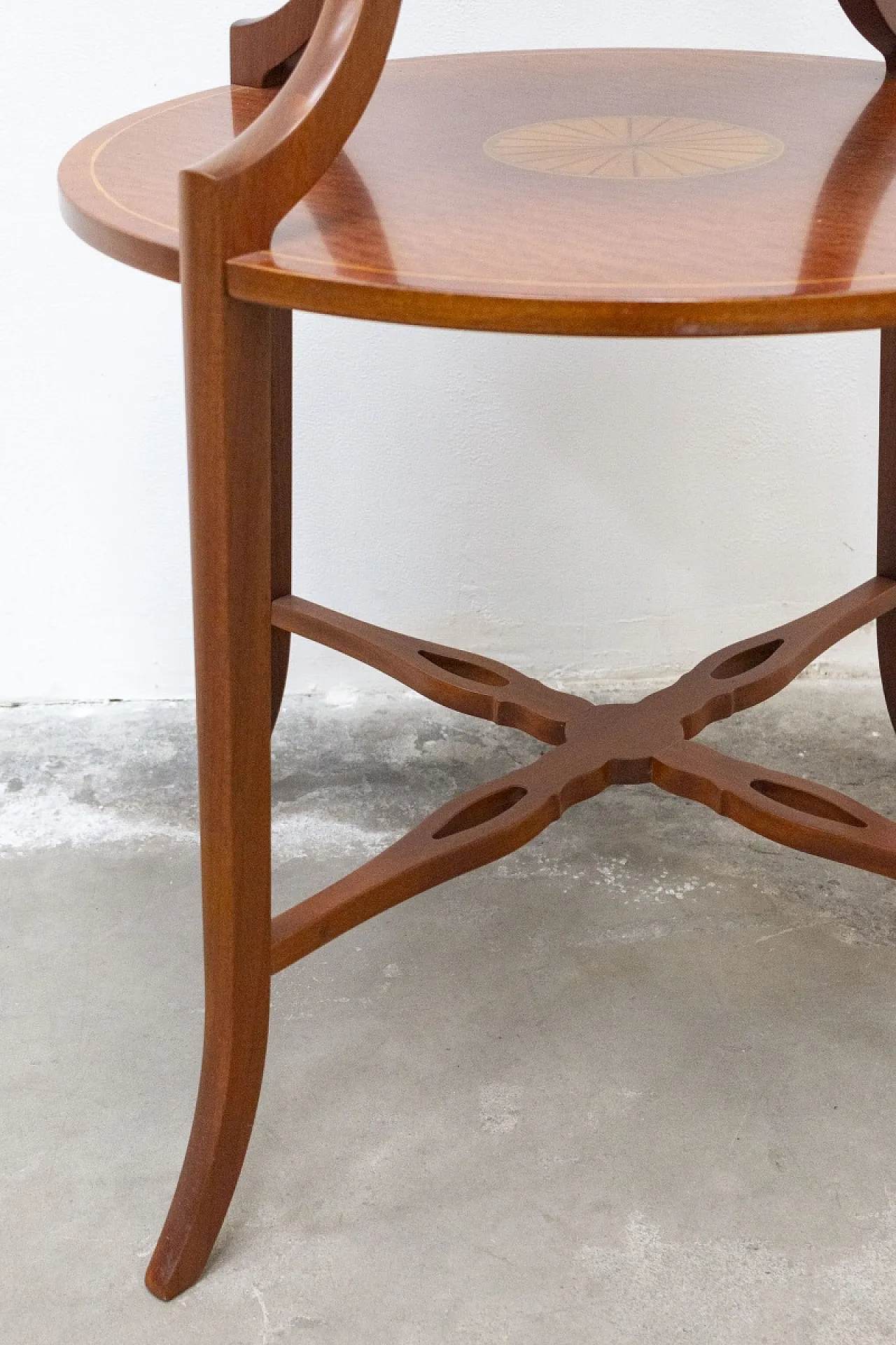 Cake table with removable wooden tray, 20th century 5