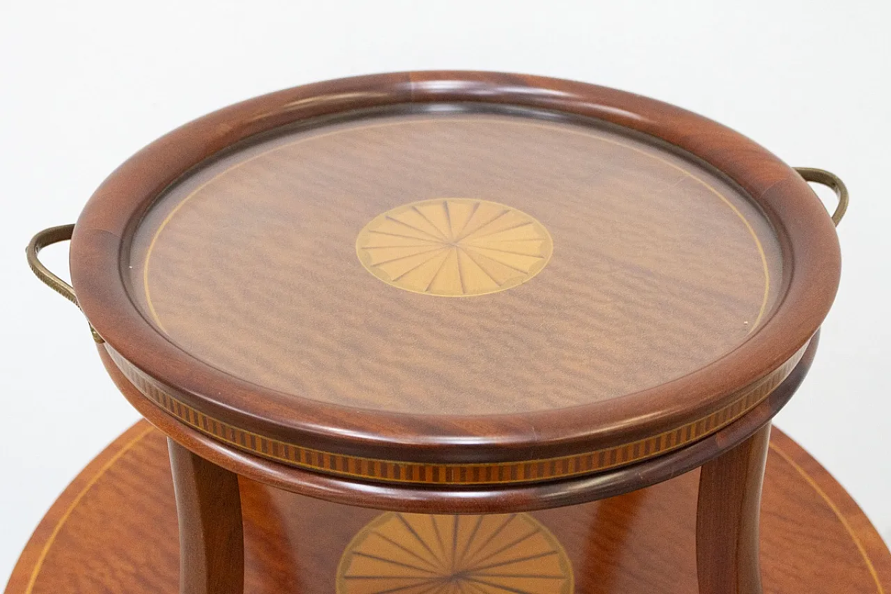 Cake table with removable wooden tray, 20th century 6