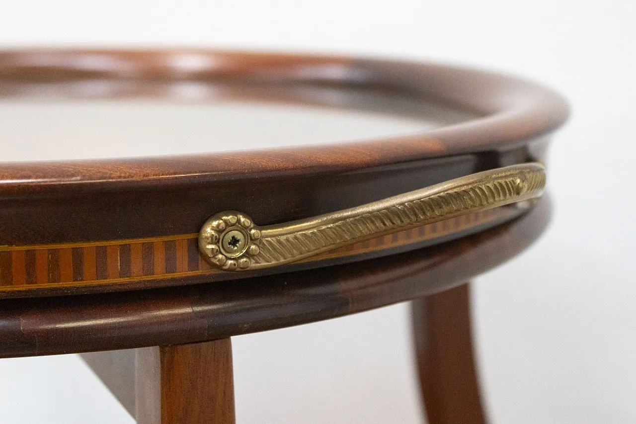 Cake table with removable wooden tray, 20th century 10