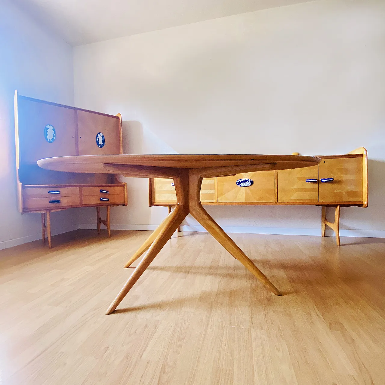 Table and 4 Chairs by Ico Parisi, 50s 4