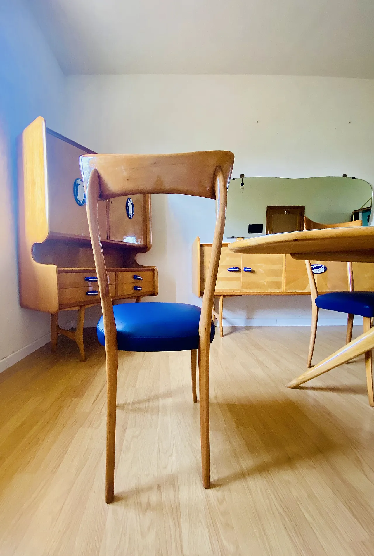 Table and 4 Chairs by Ico Parisi, 50s 7