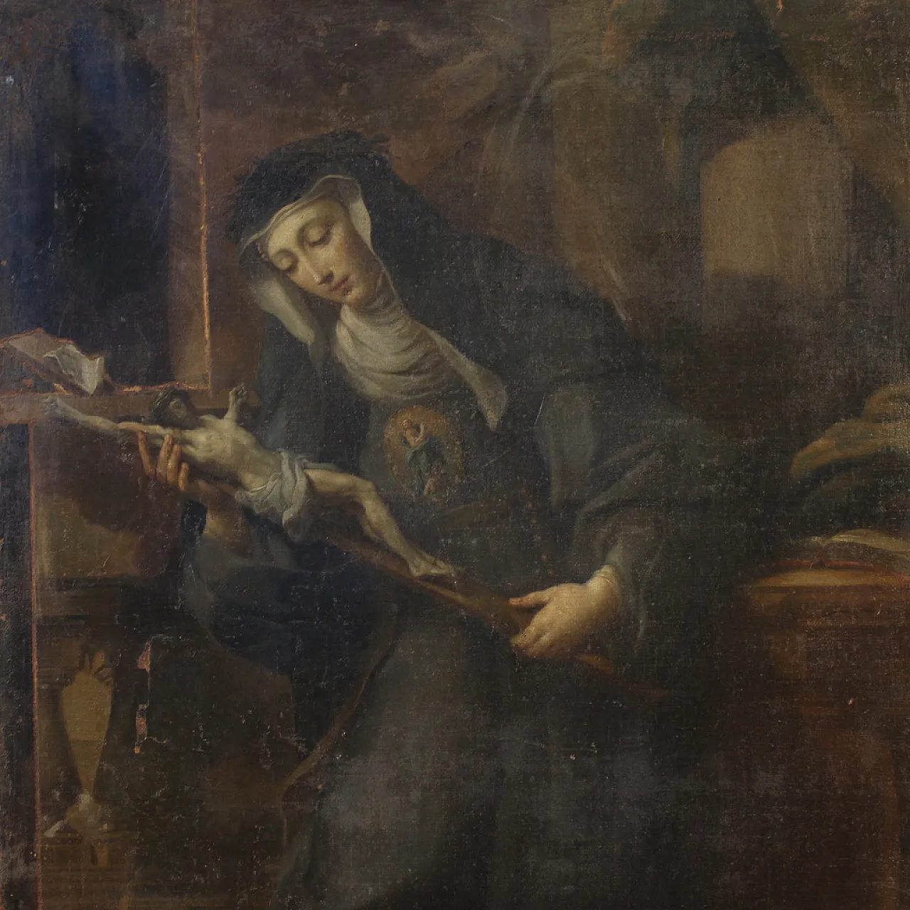 Dipinto italiano Santa Rita da Cascia, '600 1