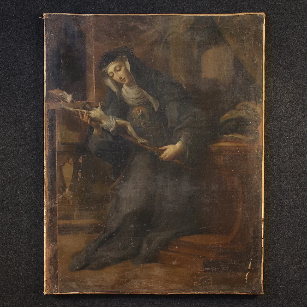 Dipinto italiano Santa Rita da Cascia, '600 2