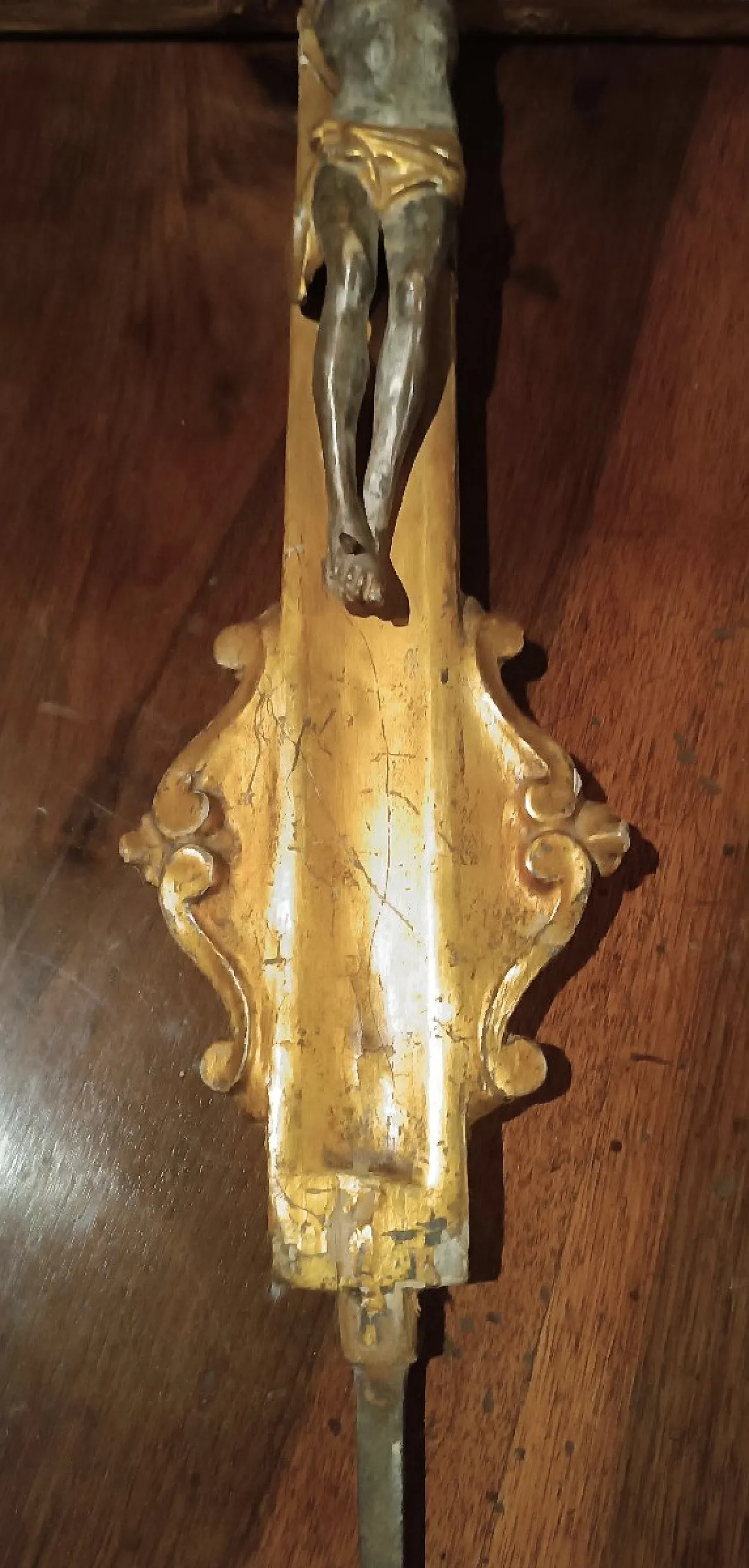 Gilded wooden crucifix, 18th century 4