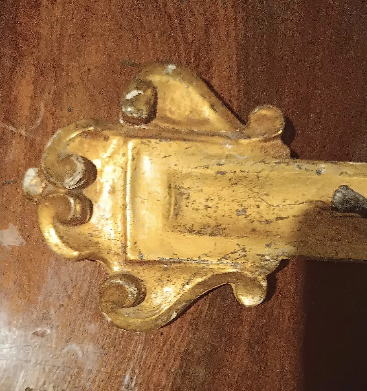 Gilded wooden crucifix, 18th century 8