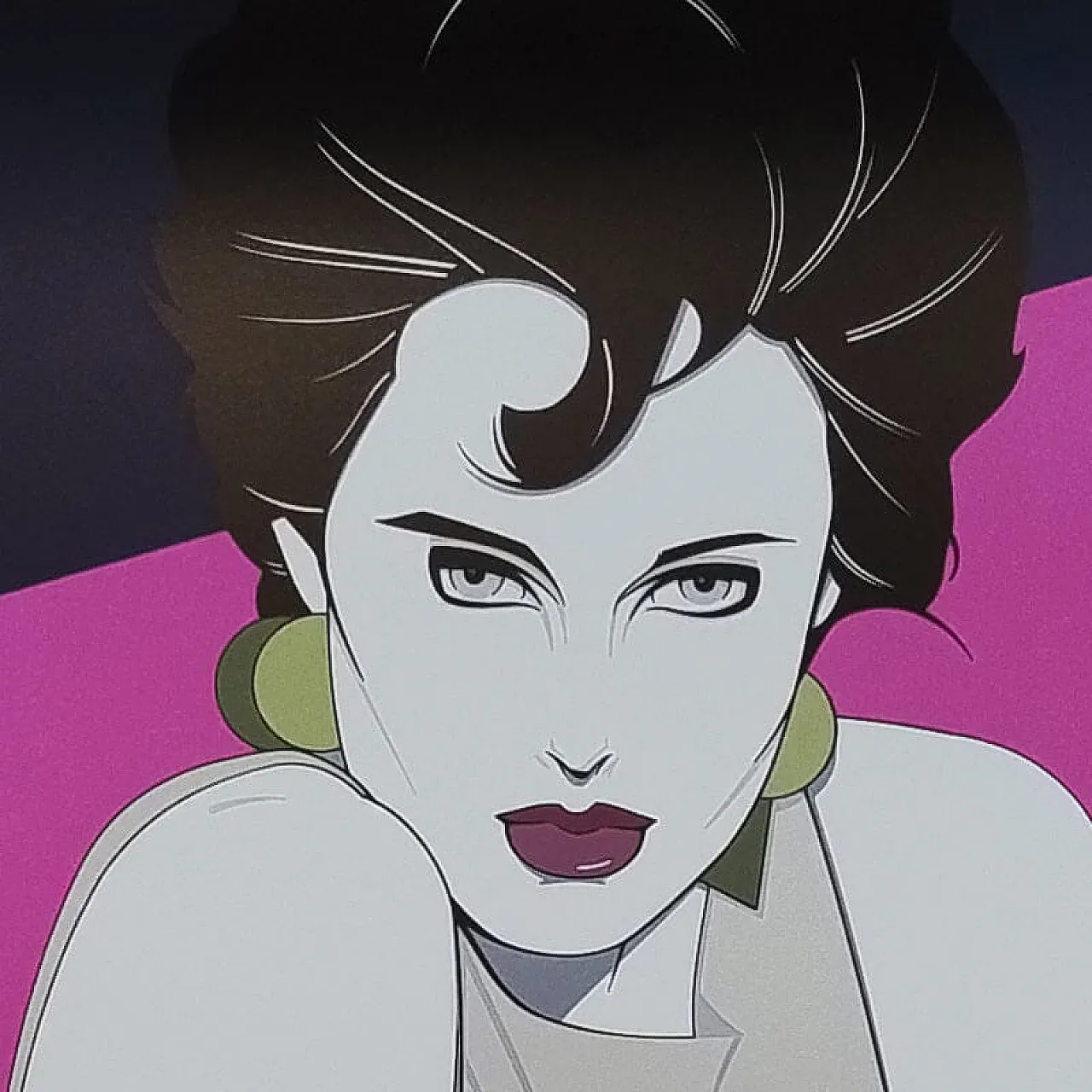 Splash art poster by Patrick Nagel, 1990s 2