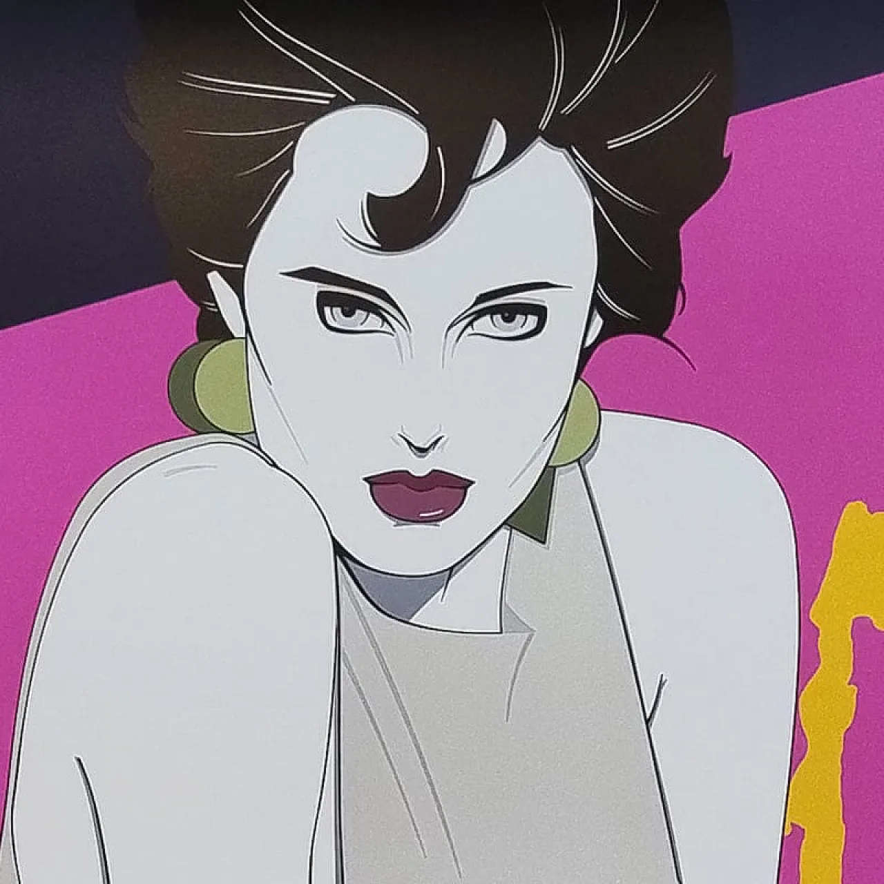 Splash art poster by Patrick Nagel, 1990s 3
