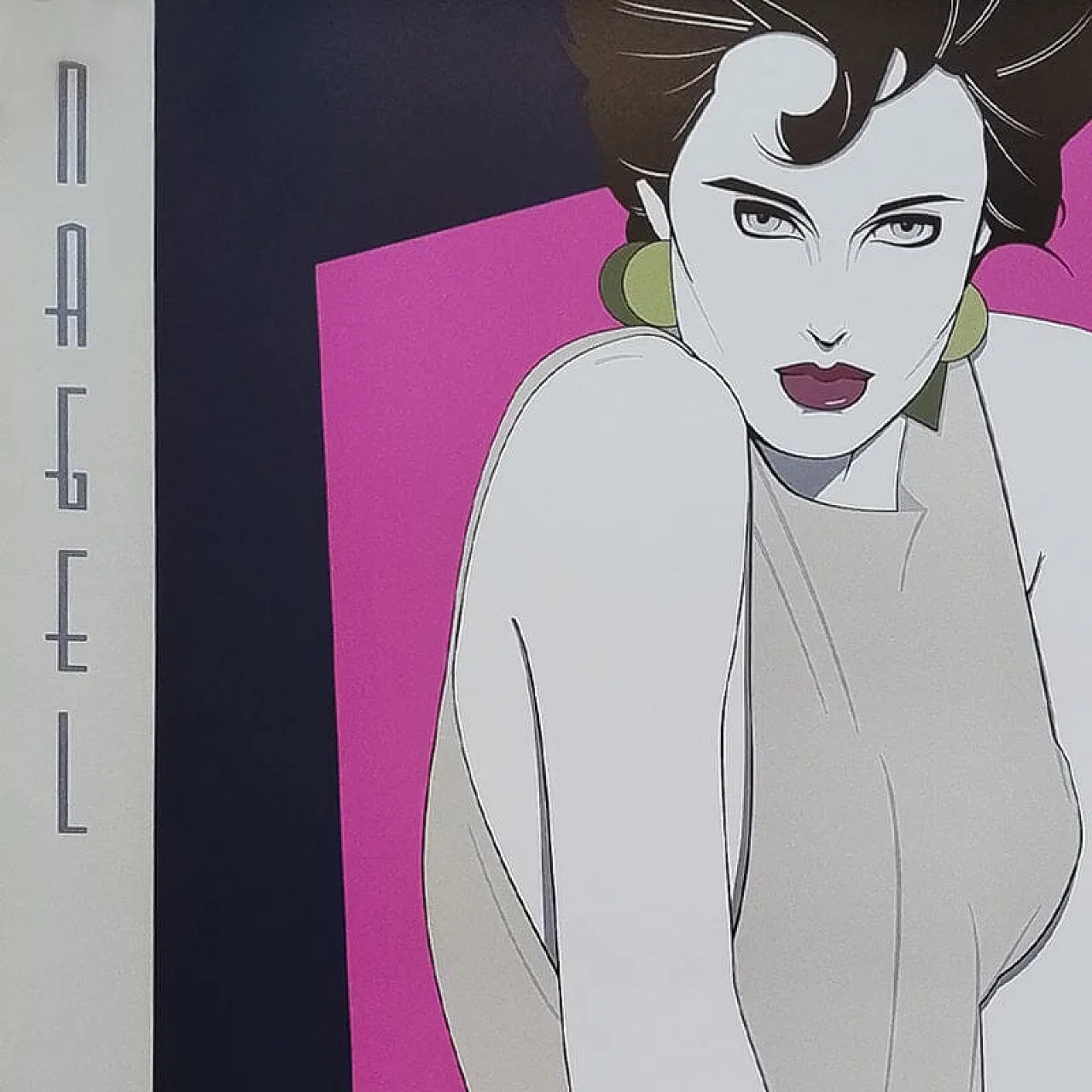 Splash art poster by Patrick Nagel, 1990s 4