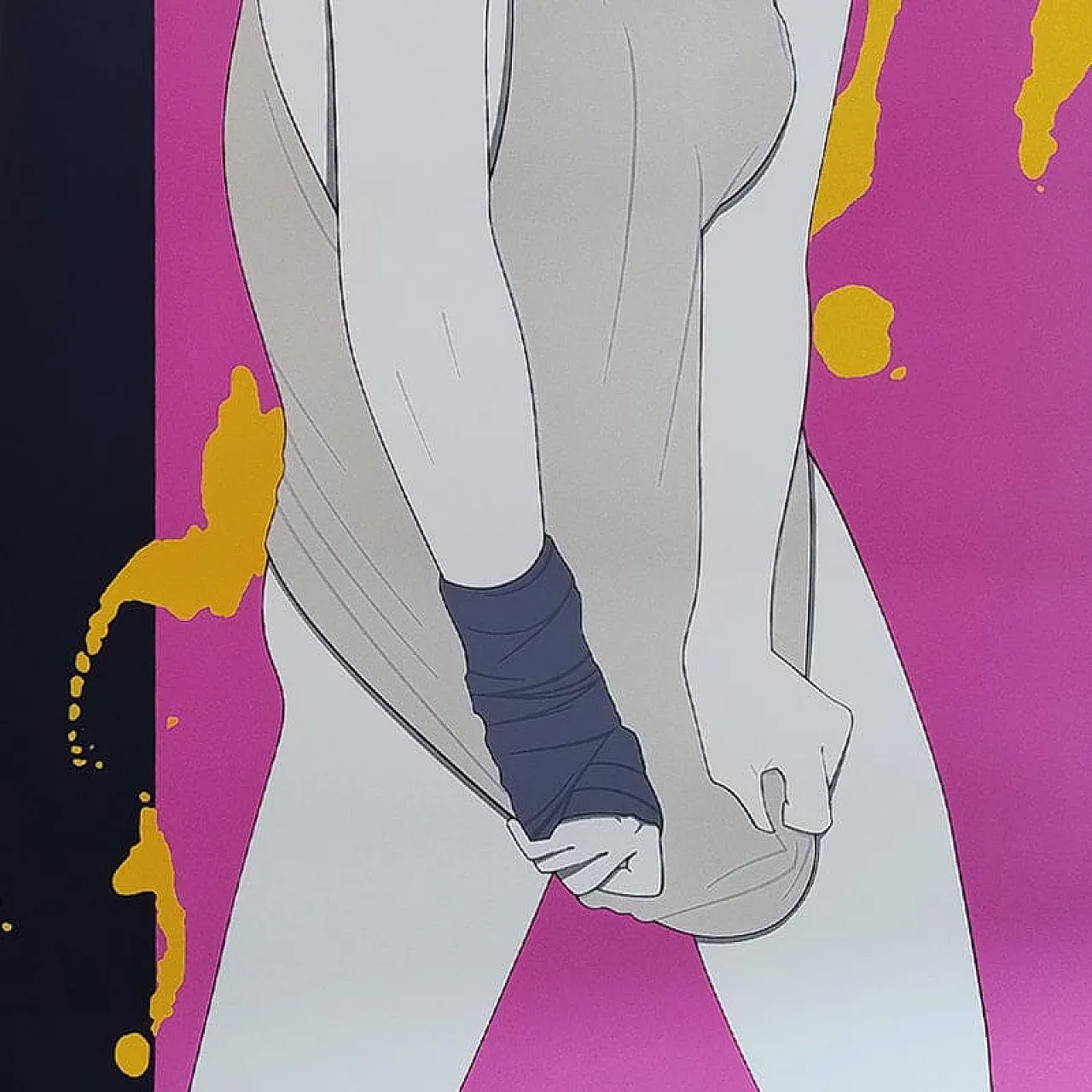 Splash art poster by Patrick Nagel, 1990s 5