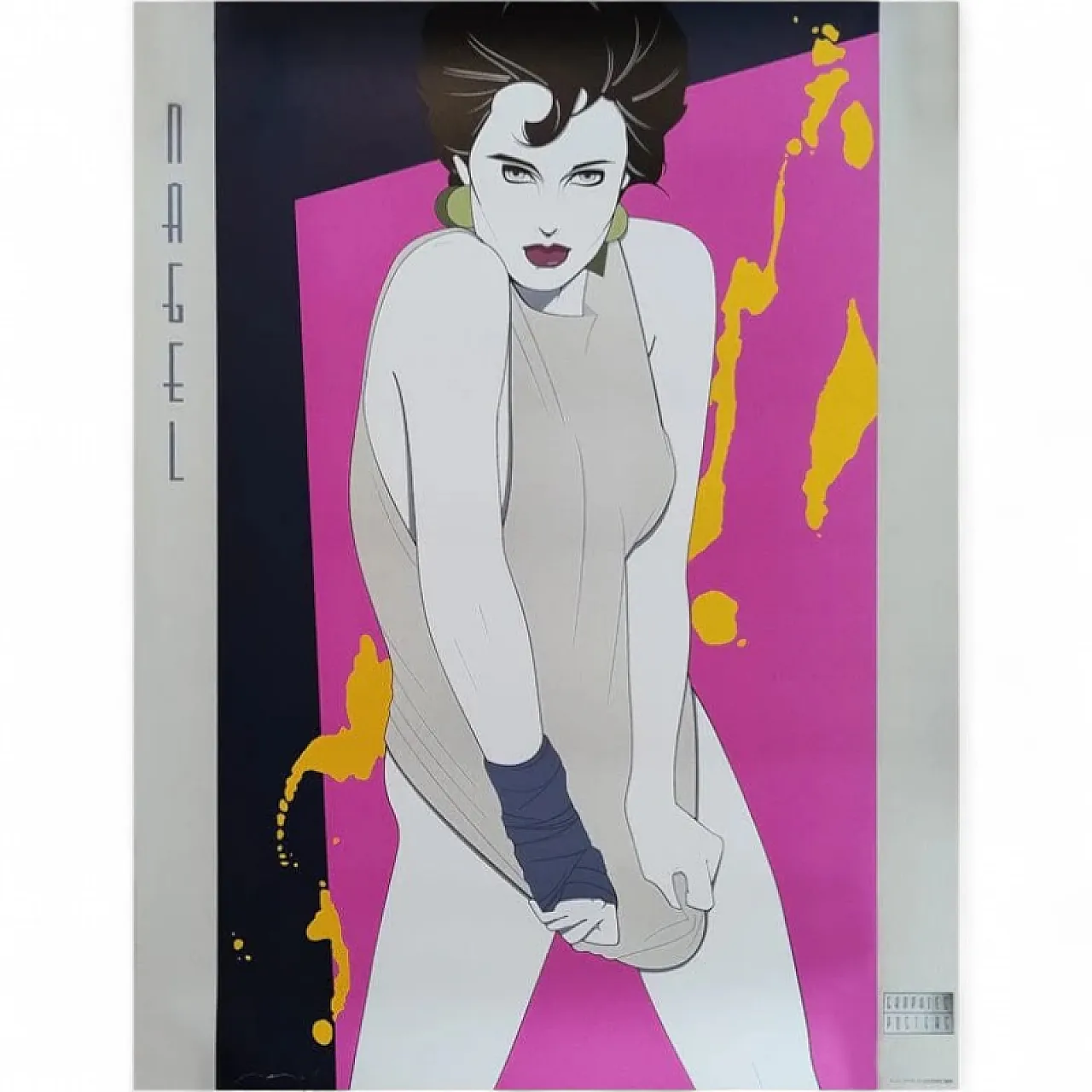 Splash art poster by Patrick Nagel, 1990s 7