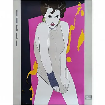 Splash art poster by Patrick Nagel, 1990s