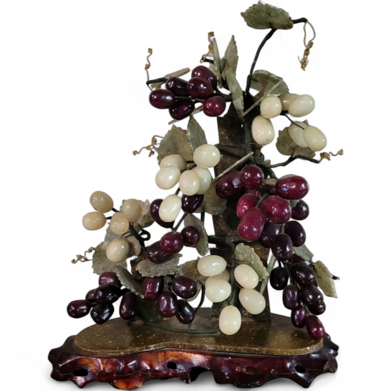 Vine branch - Composition in polychrome semiprecious stones 7