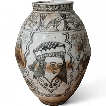 Ceramic vase, Iran, Qajar dynasty, 19th century