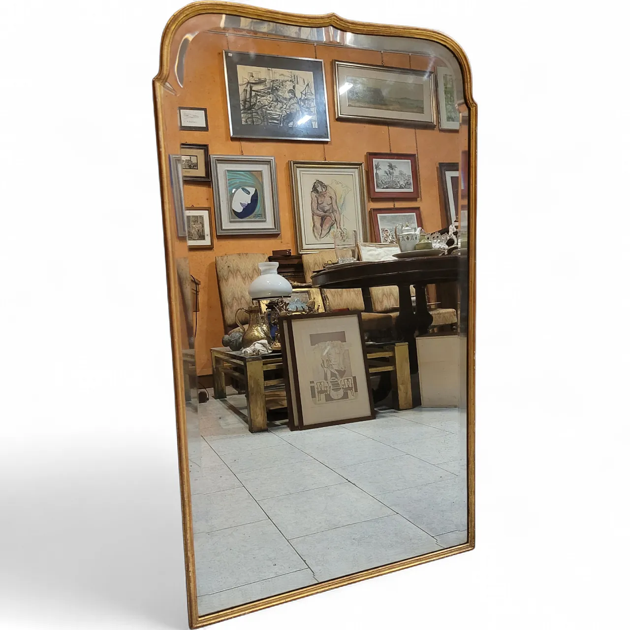 Specchiera in legno dorato, Italia, di inizio '900 8