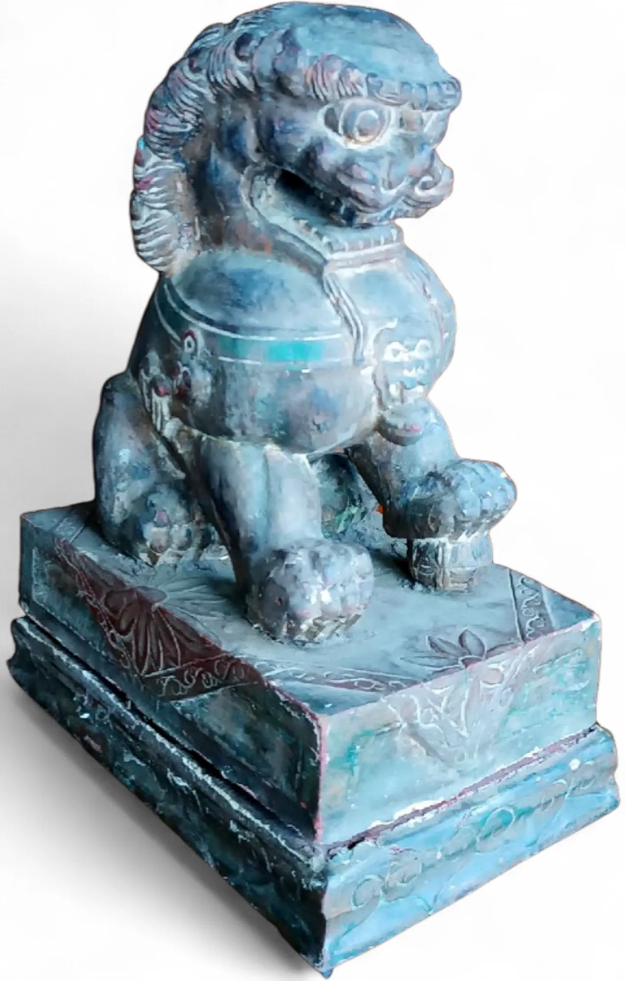 Cane di PHO in legno laccato, primo '900 15