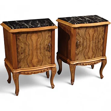 Pair of Italian bedside tables, 20th century