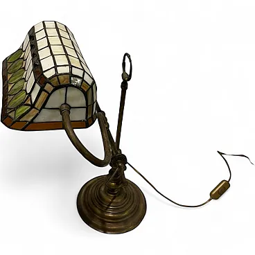 Tiffany desk lamp in bronze, 1970s