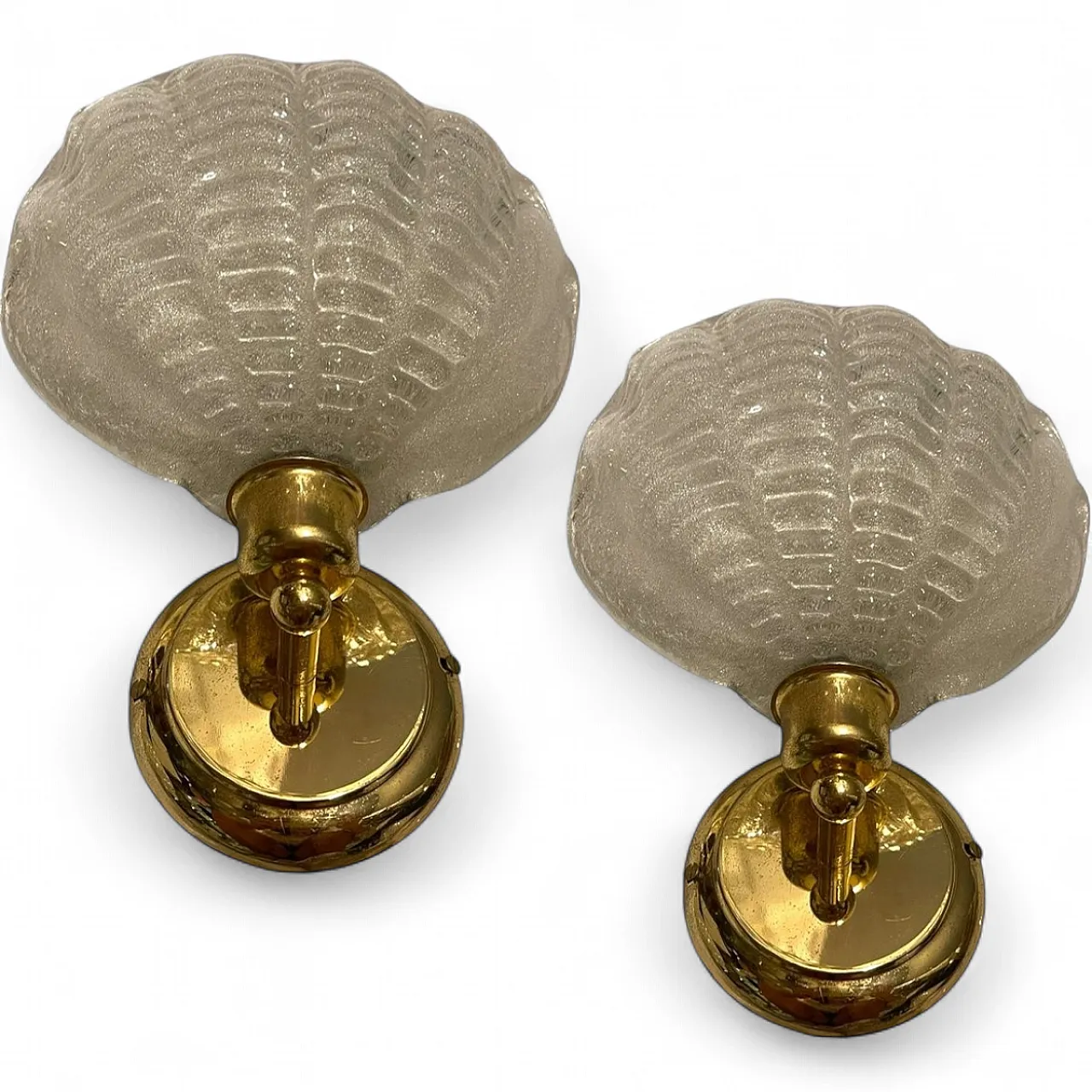Pair of Murano glass wall lights, 1970s 10