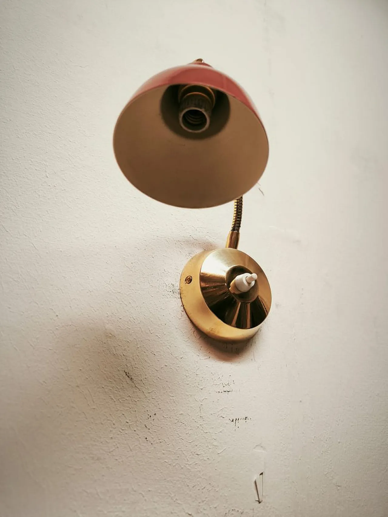 Adjustable wall light with push-button ignition, 1960s 11