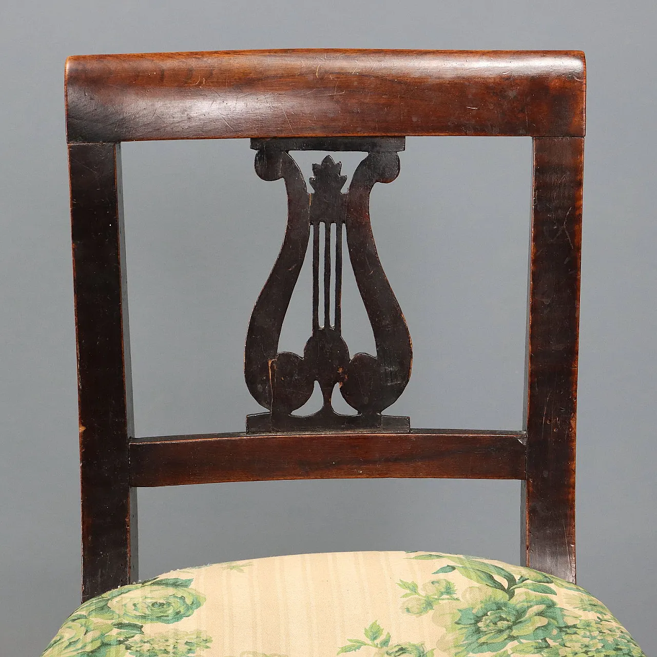 Pair of Directoire walnut chairs, mid-19th century 5