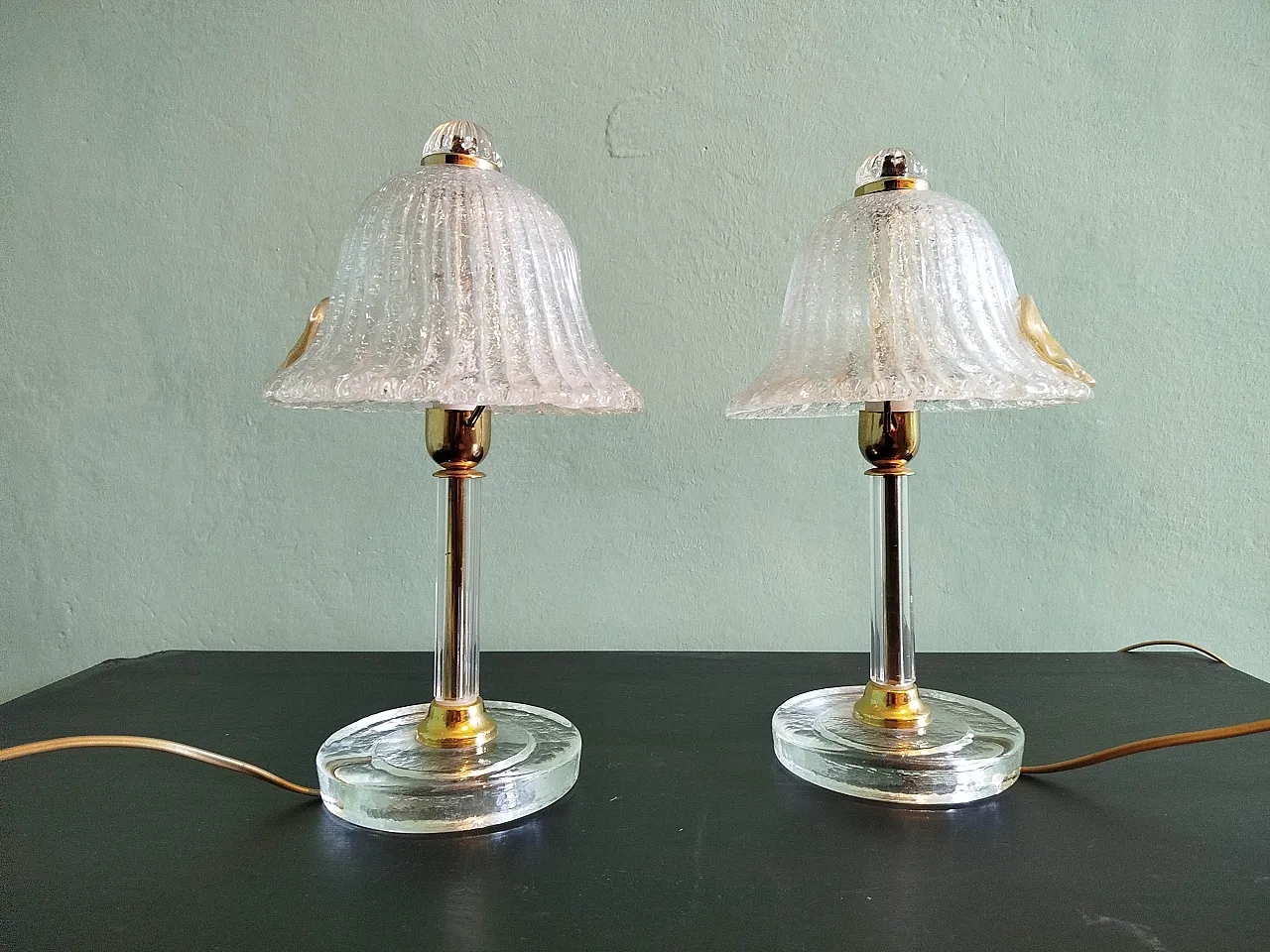 Coppia lampade Murano, anni '70 1