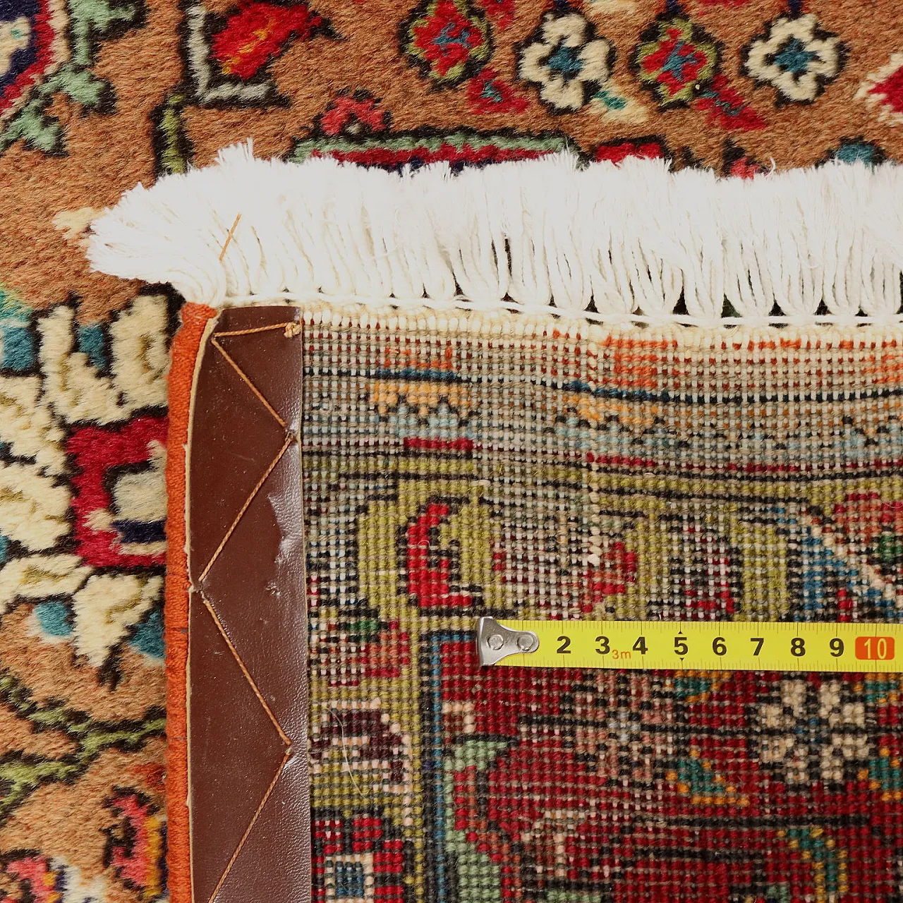 Tappeto Tabriz in cotone e lana, realizzato a mano, nodo grosso, '900 8