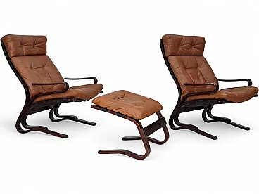 Pair of set of chairs Norwegian  by Else & Nordahl Solheim, 1970s