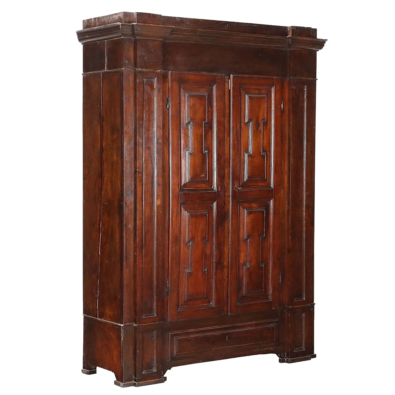 Baroque walnut wardrobe, 17th century 1