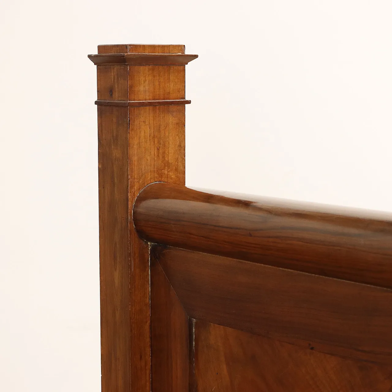 Letto impero in mogano e bronzo cesellato, '800 4