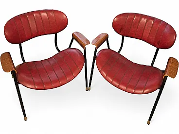 Coppia di poltrone Gastone Rinaldi per RIMA, anni ’50