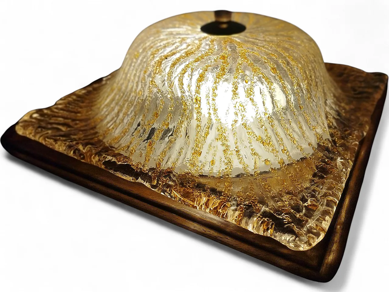 Lampada da soffitto di Murano ghiaccio, anni '60 7