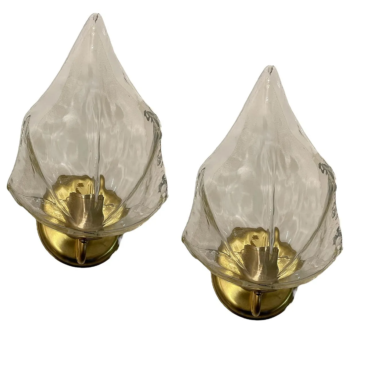 Pair of Murano glass sconces by La Murrina, 1970s 1