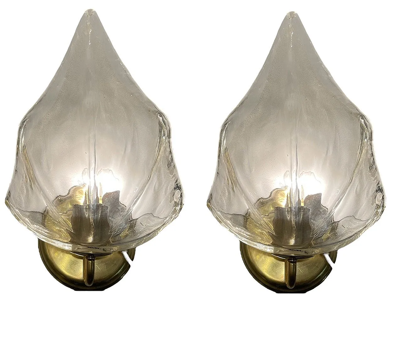 Pair of Murano glass sconces by La Murrina, 1970s 2