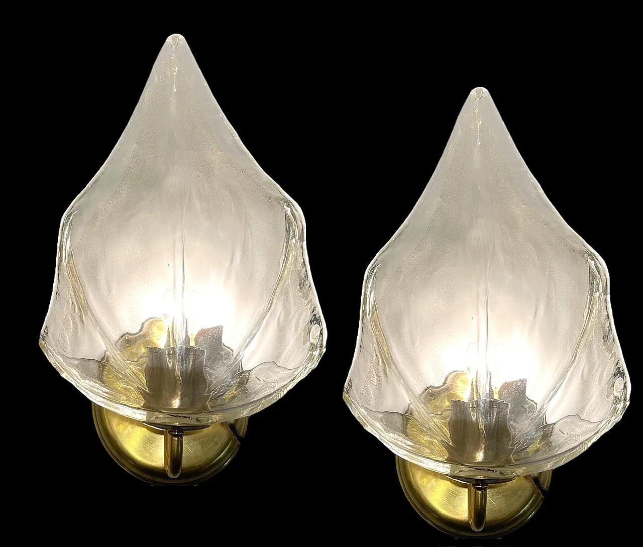 Pair of Murano glass sconces by La Murrina, 1970s 5