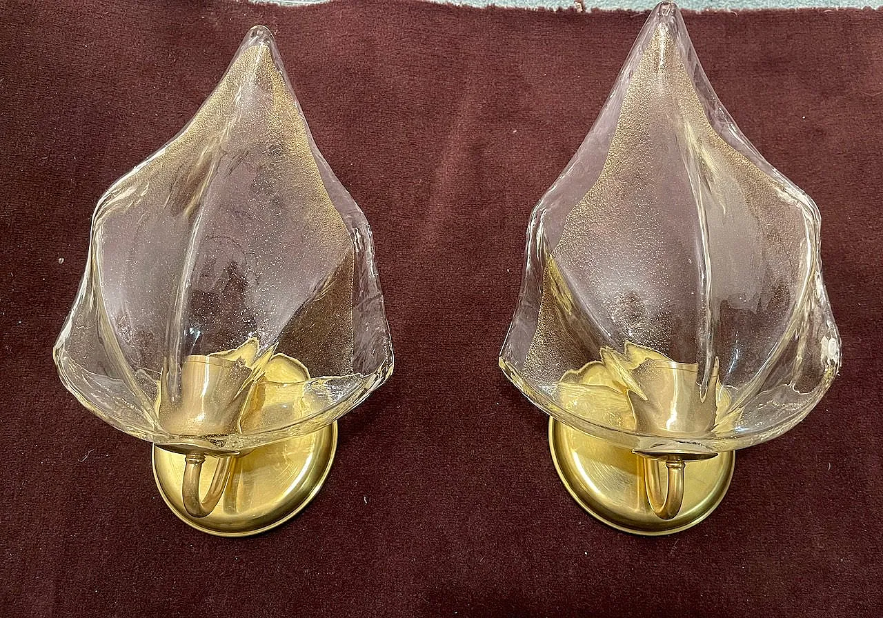 Pair of Murano glass sconces by La Murrina, 1970s 6