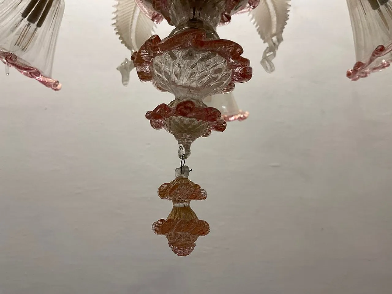 Pair of Murano glass chandeliers, Venice, 1960s 15