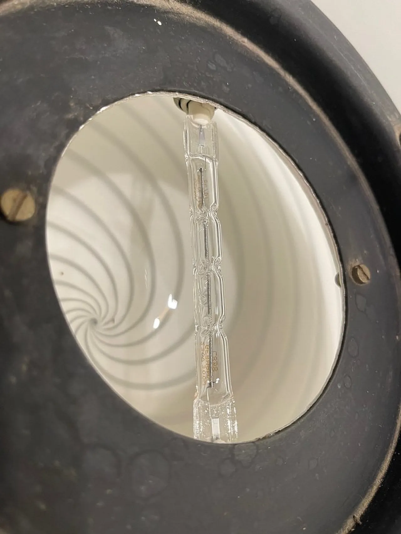 Black and white Murano glass pendant lamp by Paolo Venini, 1980s 12