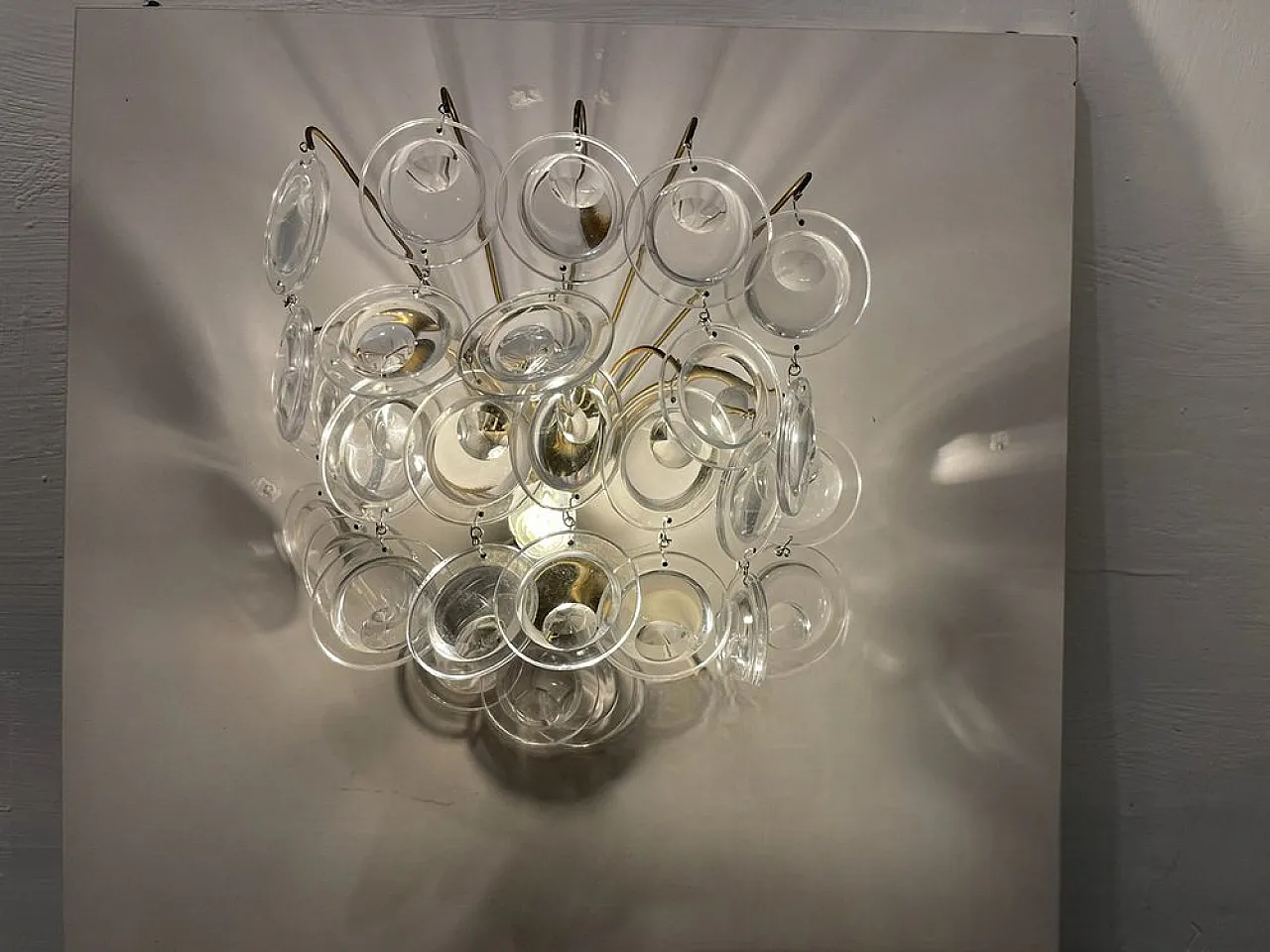 Pair of glass sconces, 1960s 2