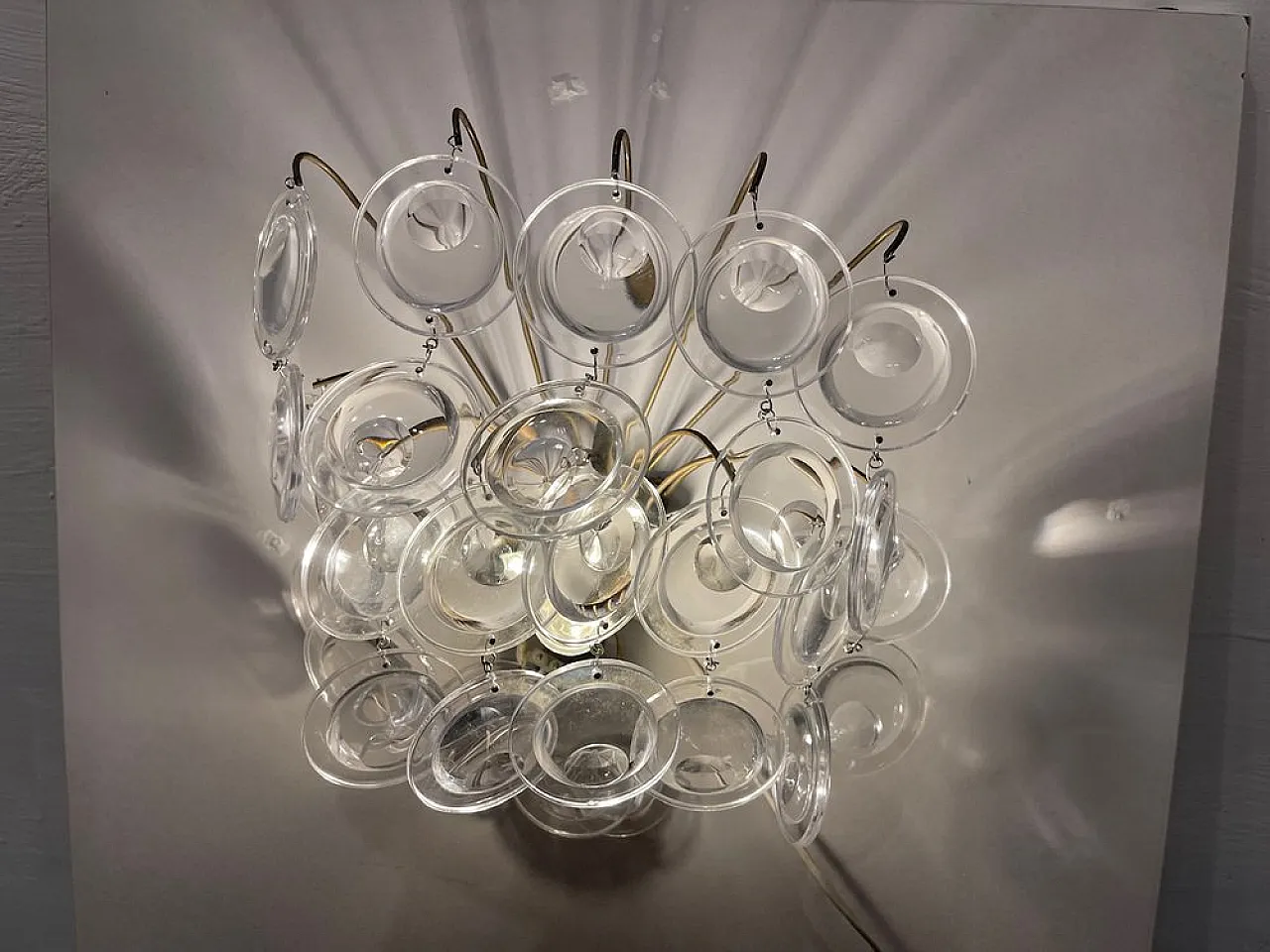 Pair of glass sconces, 1960s 4