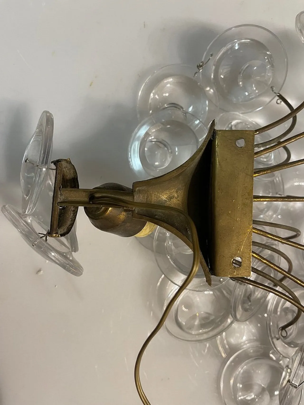 Pair of glass sconces, 1960s 6