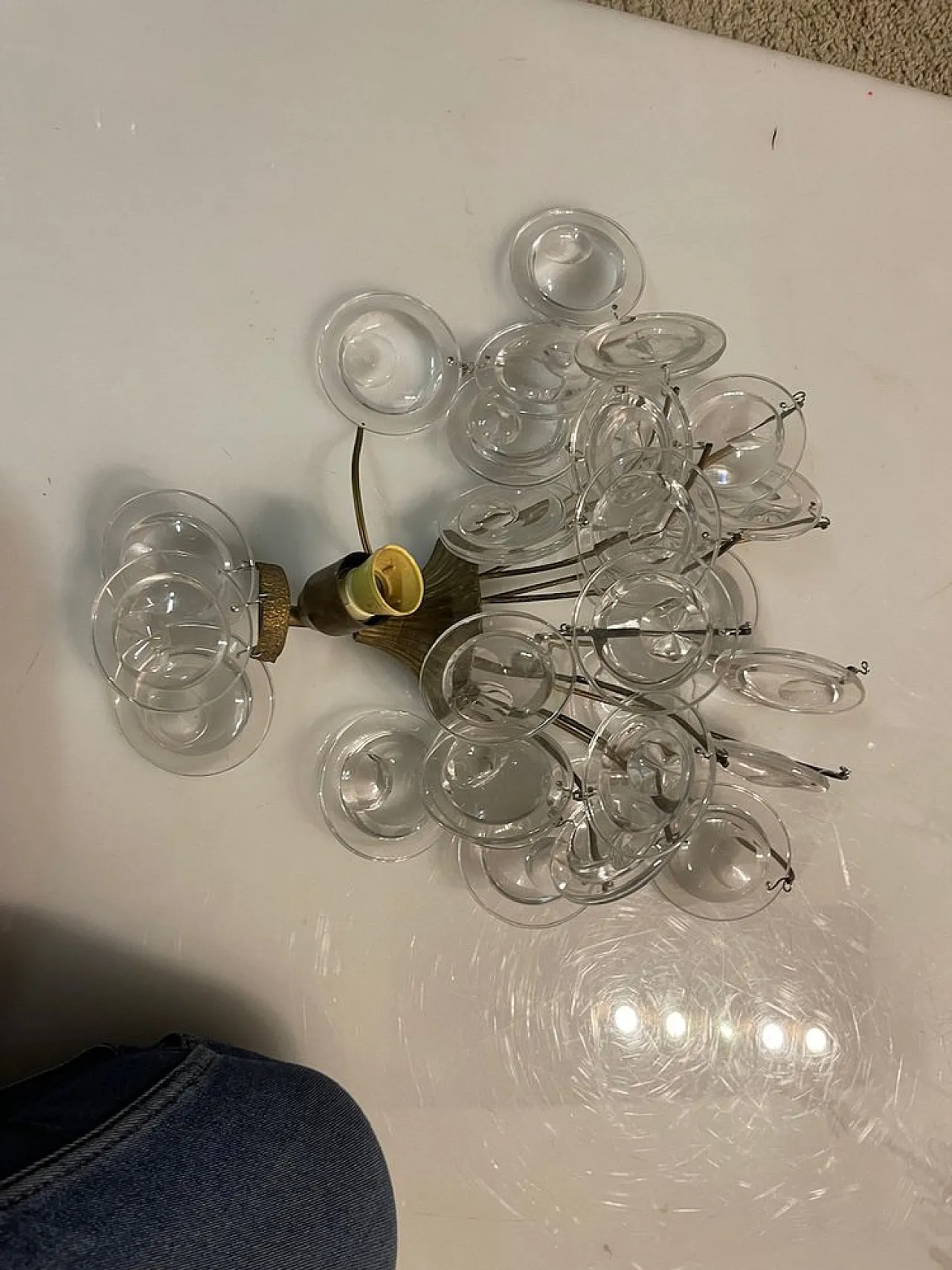 Pair of glass sconces, 1960s 7