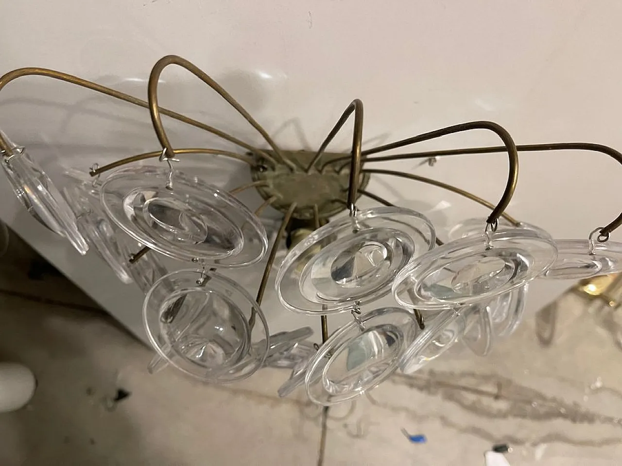 Pair of glass sconces, 1960s 8