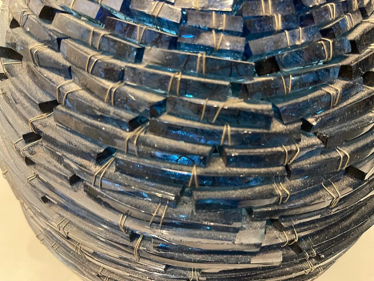 Glass mosaic lamp, Italy, 1960s 4