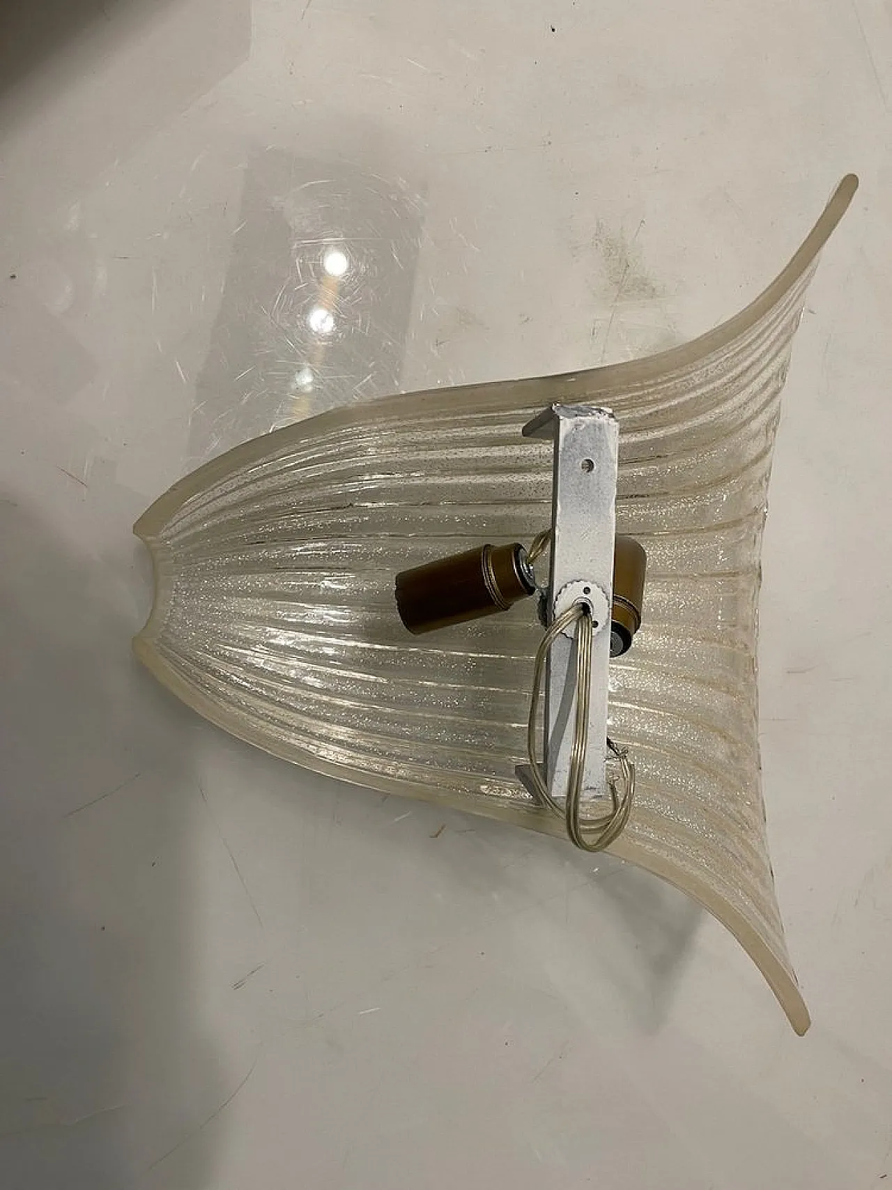 Pair of Murano glass wall lights, 1980s 4