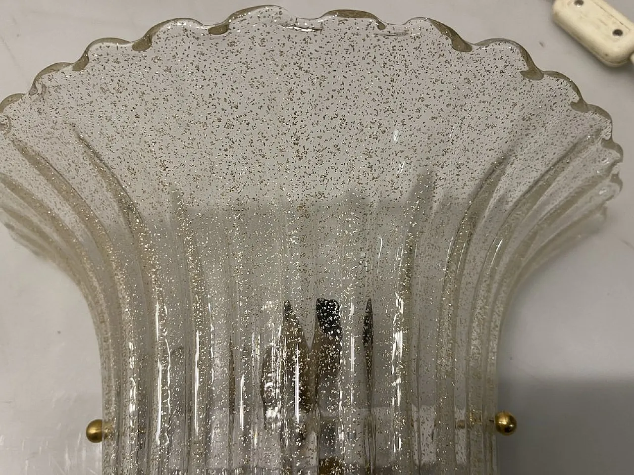 Pair of Murano glass wall lights, 1980s 5