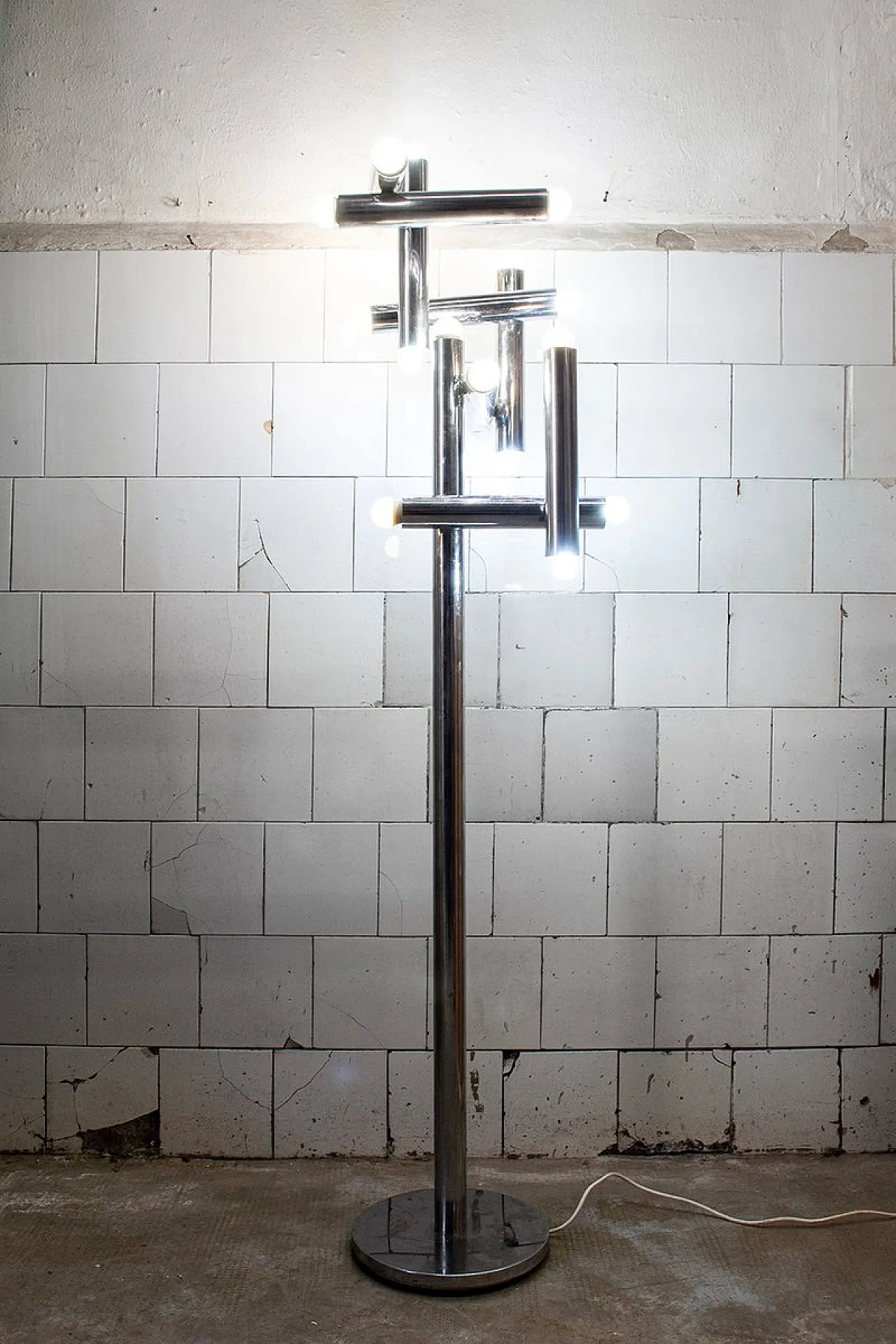 17-Light floor lamp by Goffredo Reggiani, 1970s 2