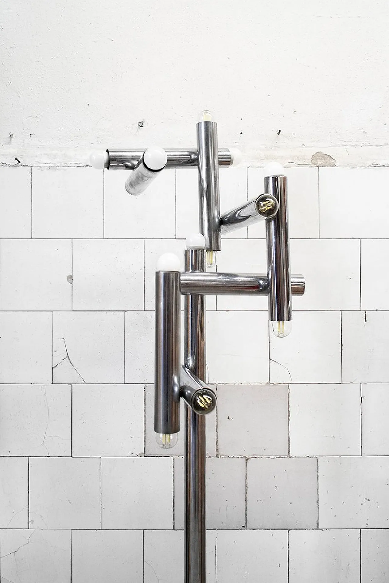 17-Light floor lamp by Goffredo Reggiani, 1970s 3