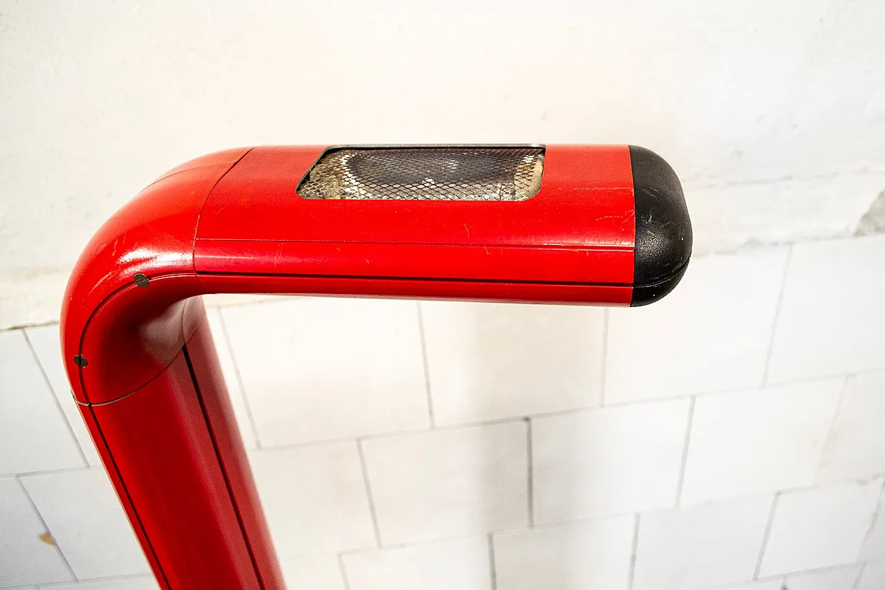 Halogen and neon cast aluminum lamp, 1970s 4